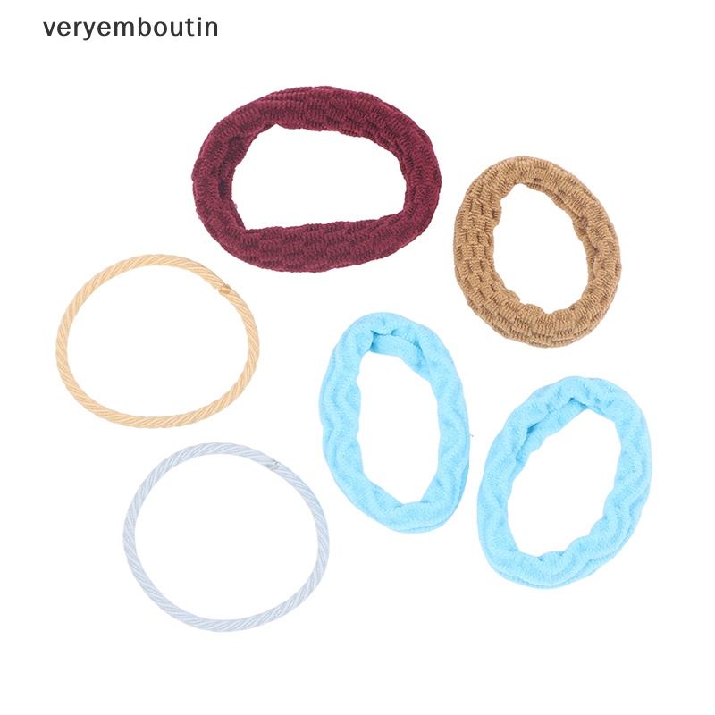 Set 50 / 20 / 30 Dây Thun Buộc Tóc Bằng Nylon Co Giãn Dành Cho Nam Nữ