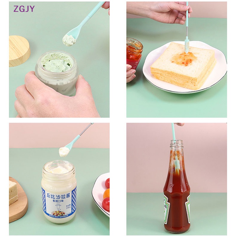 Muỗng Silicon Hai Đầu Mini Dùng Múc Mỹ Phẩm Tiện Dụng Mới