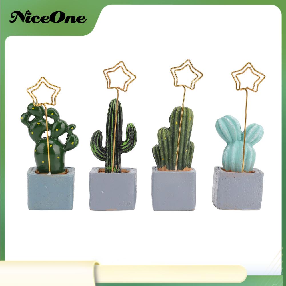 NiceOne 4 Bàn Làm Việc Hình Giá Đỡ Hoạt Nồi Nhựa Ảnh Để Kẹp Tin Nhắn Ghi Nhớ Trang Trí Văn Phòng Nhà