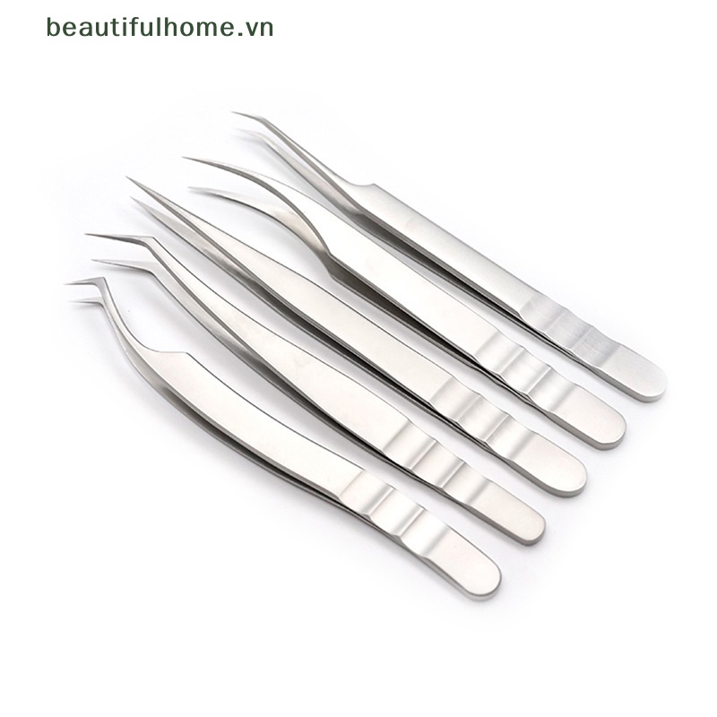 1 Nhíp Đầu Cong / Thẳng / Nhíp Làm Đẹp Lông Mi / Lông Mày Chuyên Dụng