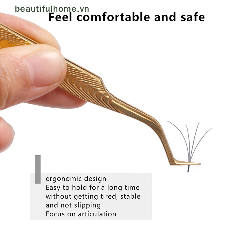 Nhíp Uốn Cong Làm Dài Lông Mi Bằng Thép Không Gỉ