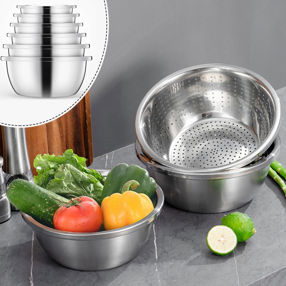 Rổ Inox Không Lỗ Kích Thước 35cmx35cmx15cm Chuyên Dụng Cho Bồn Rửa Chén