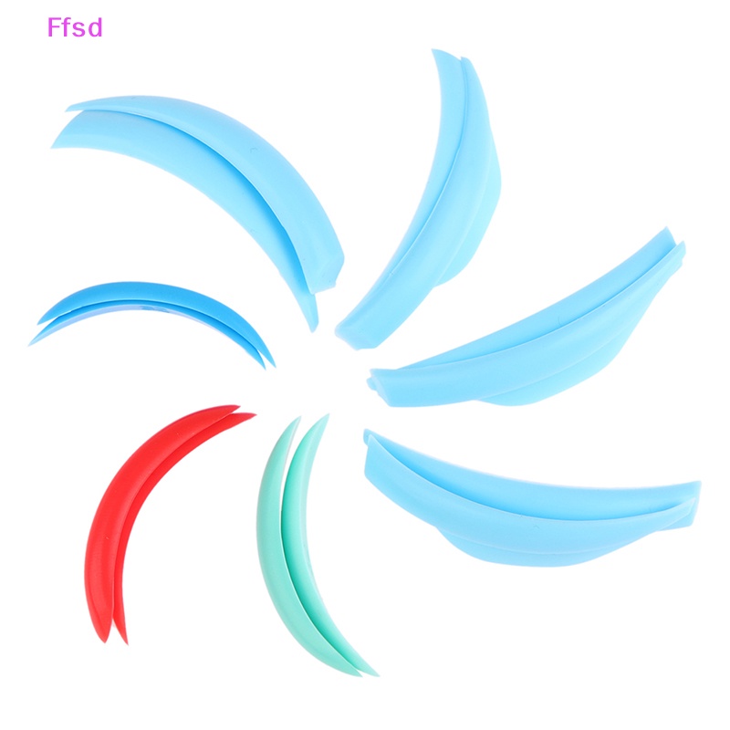 Bộ 3 / 4 / 7 Cặp Đệm Silicone Uốn Cong Lông Mi Có Thể Tái Sử Dụng