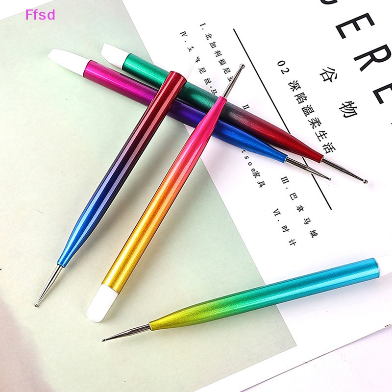 Set 5 Bút Hai Đầu Đính Đá Trang Trí Móng Tay Nghệ Thuật