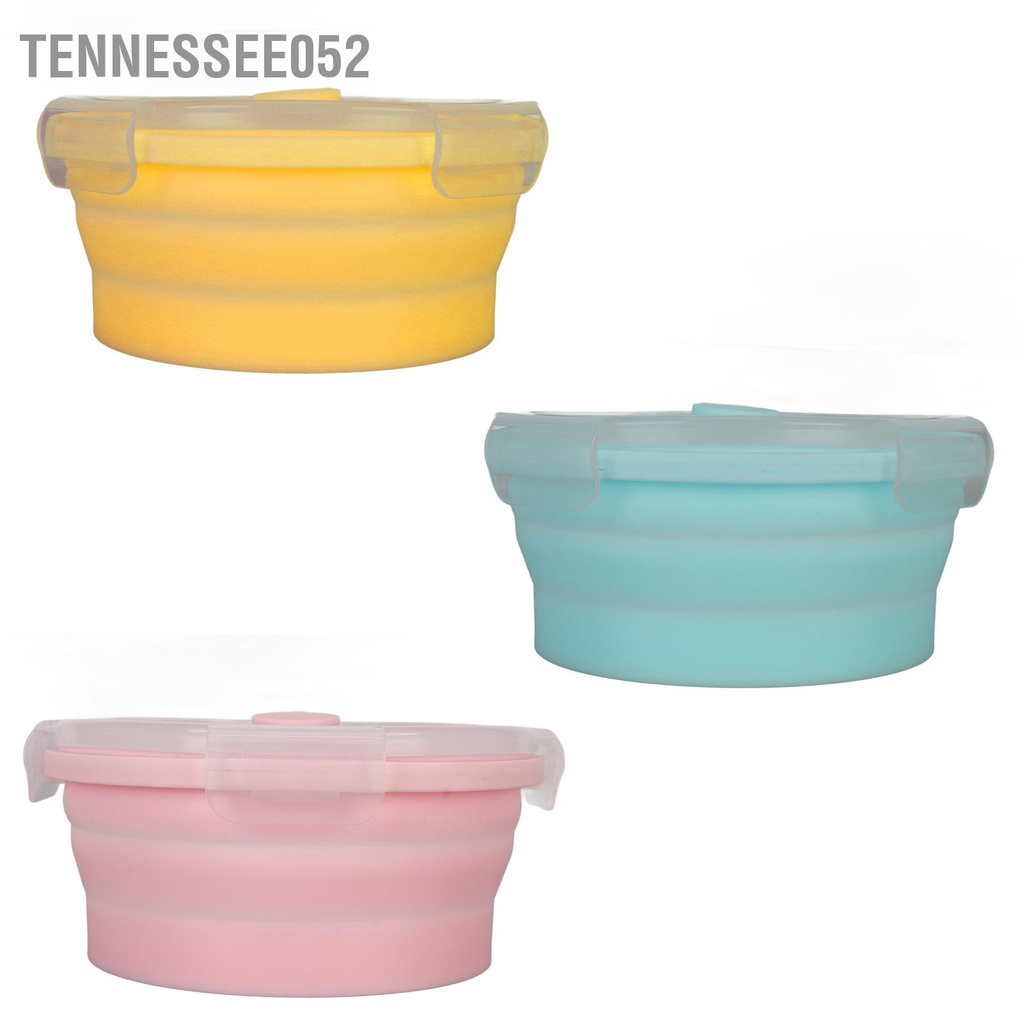 Tennessee052 Ốp Chó Bát Silicone Cấp Thực Phẩm Di Động Lớn Cho Du Lịch Ngoài Trời Đi Bộ Cắm Trại 500Ml