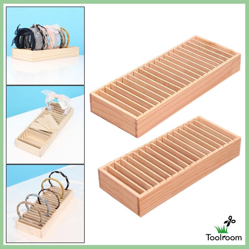 Giá Đỡ Trưng Bày Vòng Đeo Tay / Băng Đô Bằng Gỗ Gọn Nhẹ