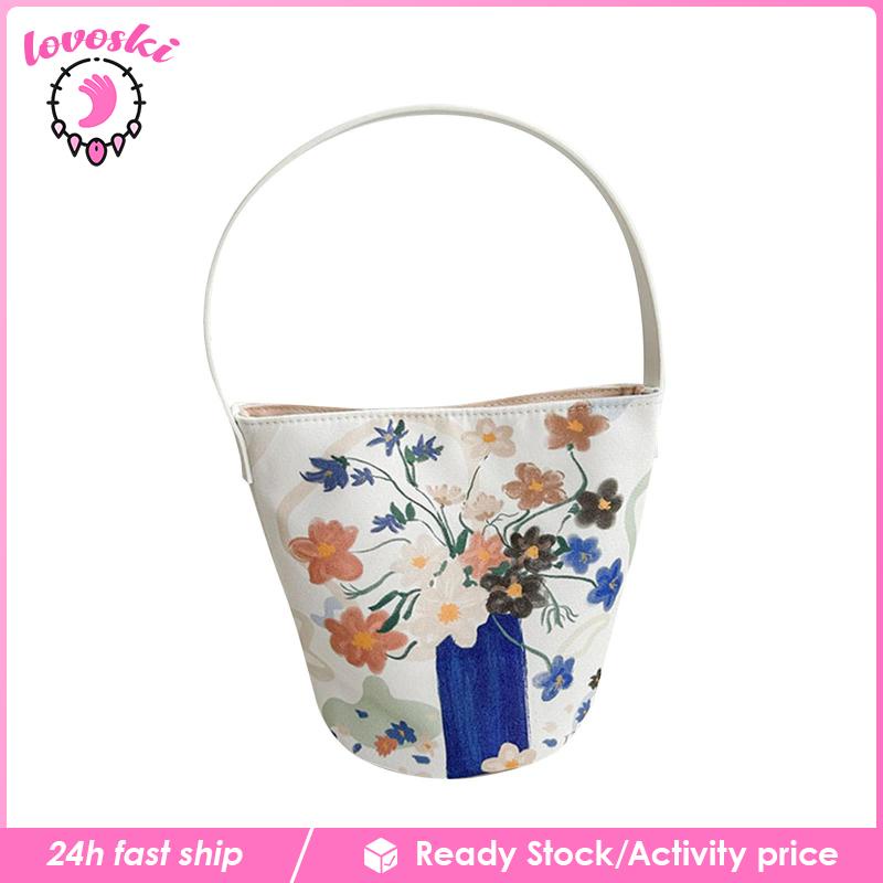 Túi Tote Đeo Vai Thêu Họa Tiết Thời Trang Mùa Xuân Cho Nữ