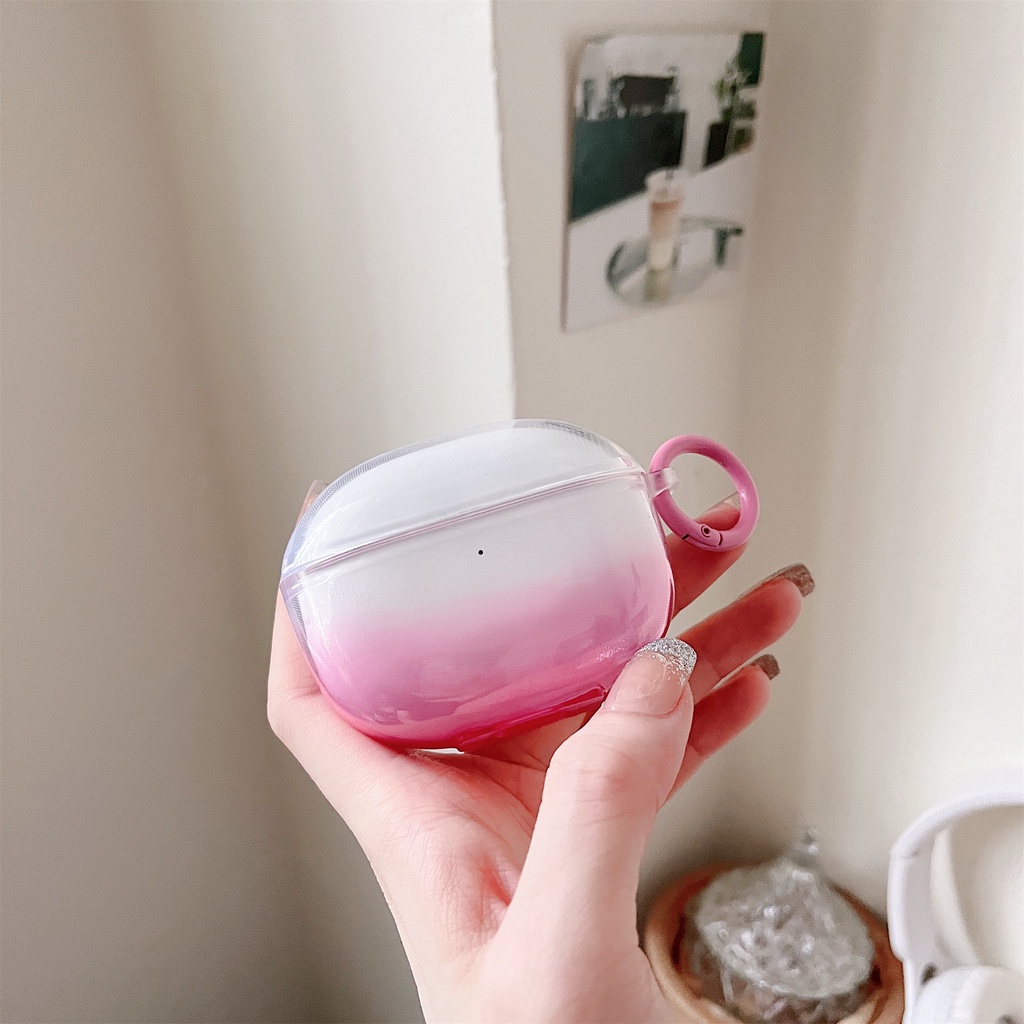 Vỏ Bảo Vệ Hộp Sạc Tai Nghe Không Dây Xiaomi buds3 TWS Bằng Silicon TPU Mềm Trong Suốt Chống Sốc Chống Rơi Kèm Móc