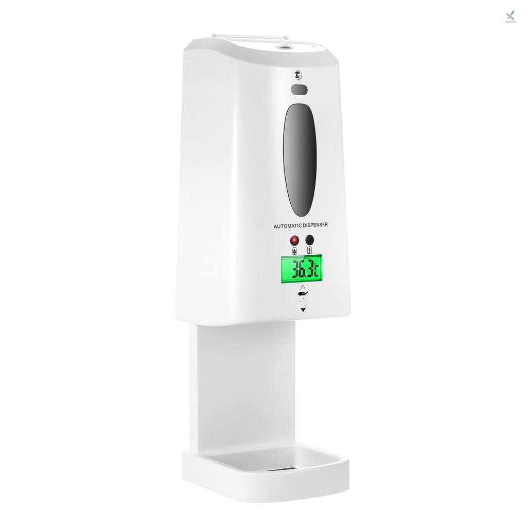Bình Xịt Xà Phòng Tự Động 2 Trong 1 Không Tiếp Xúc Có Màn Hình LCD 3 Màu Sắc 1300ml