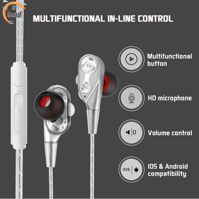 Tai Nghe Nhét Tai Jack 3.5mm Bass Trầm Có Micro Tiện Dụng