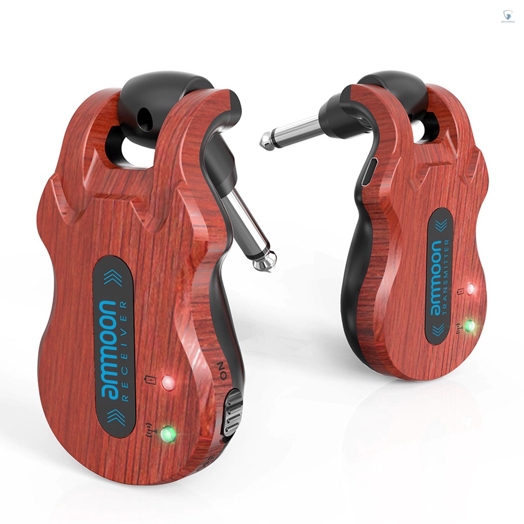 Hệ Thống Truyền Tín Hiệu Âm Thanh Kỹ Thuật Số Không Dây Tích Hợp Pin 100 Feet Cho Đàn Guitar