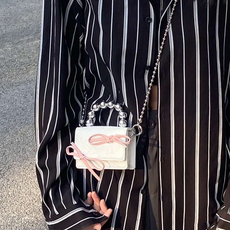 Túi Đeo Chéo mini Đính Nơ Dễ Thương Cho Nữ