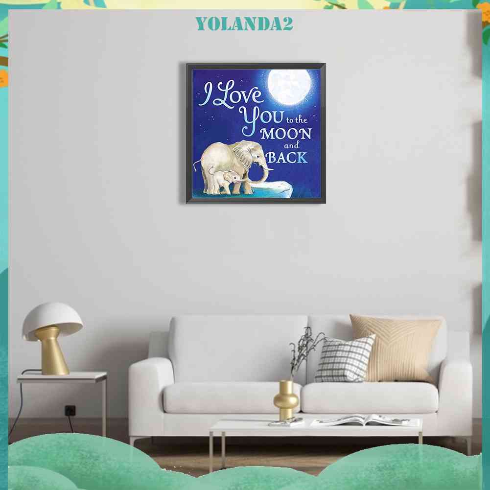 Bộ Tranh Đính Đá 5D Tự Làm Toàn Diện Họa Tiết Mẹ Và Con Trai