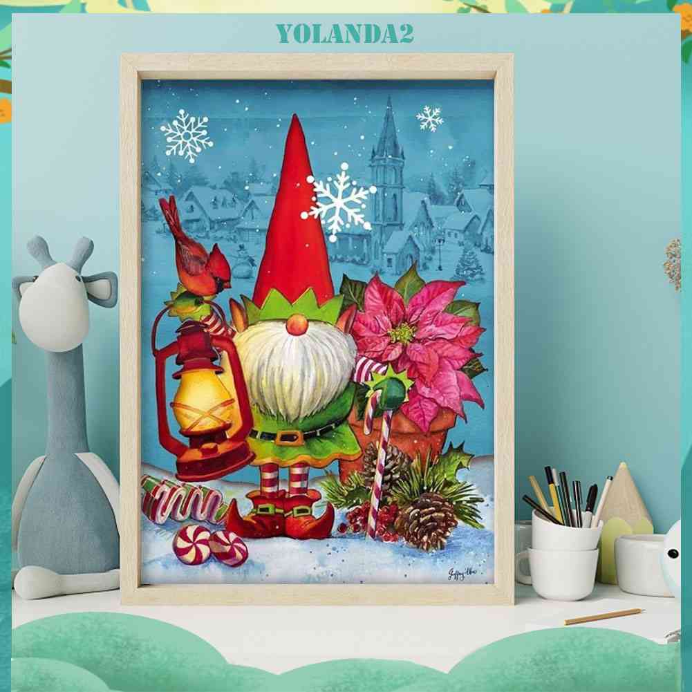 Bộ Tranh Đính Đá Họa Tiết Hoạt Hình Goblin Giáng Sinh Độc Đáo Trang Trí Nhà Cửa