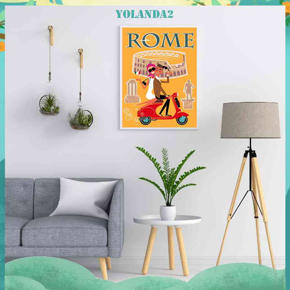 Bộ Tranh Đính Đá 5D Họa Tiết Nhân Vật Hoạt Hình Độc Đáo DIY