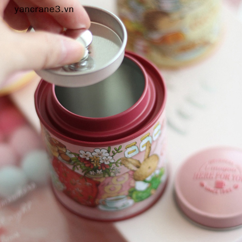 Hộp Thiếc Mini Đựng Trà / Kẹo / Hoa Kín Đáo {yancrane3.vn} 3