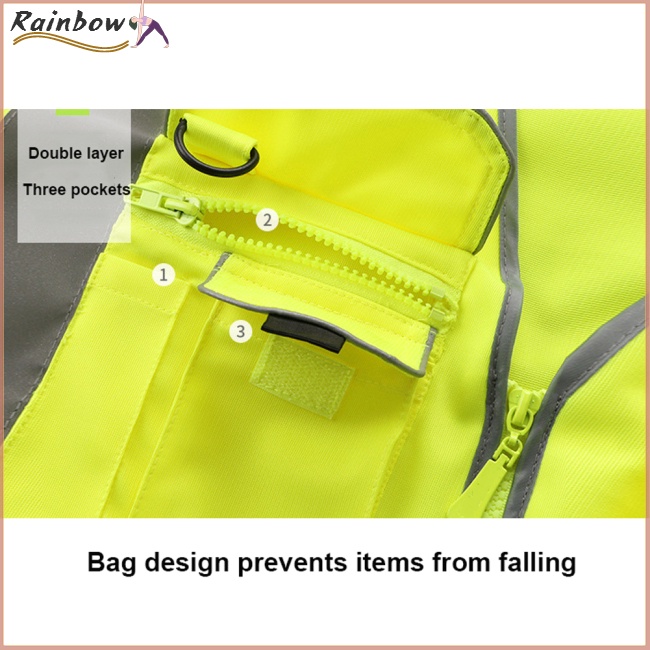 Bộ Quần Áo Bảo Hộ Phản Quang Không Tay An Toàn Khi Lái Xe