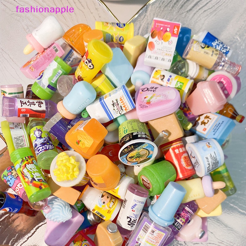 Set 5 Đồ Ăn Siêu Thị Mini Dễ Thương Cho Nhà Búp Bê