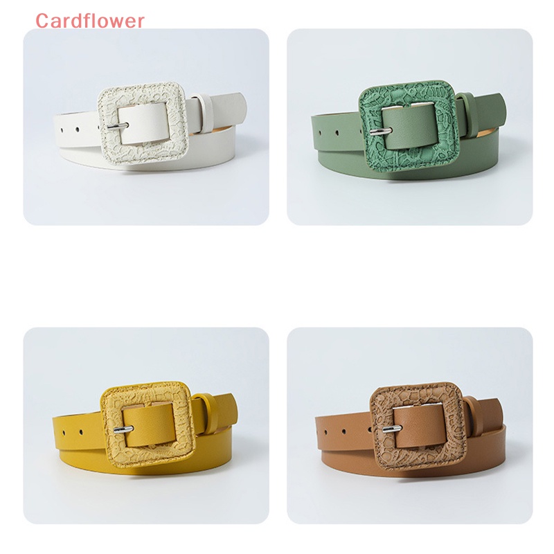 Thắt Lưng Da Bản Rộng Màu Kẹo Đơn Giản Thời Trang Hàn Quốc Mới
