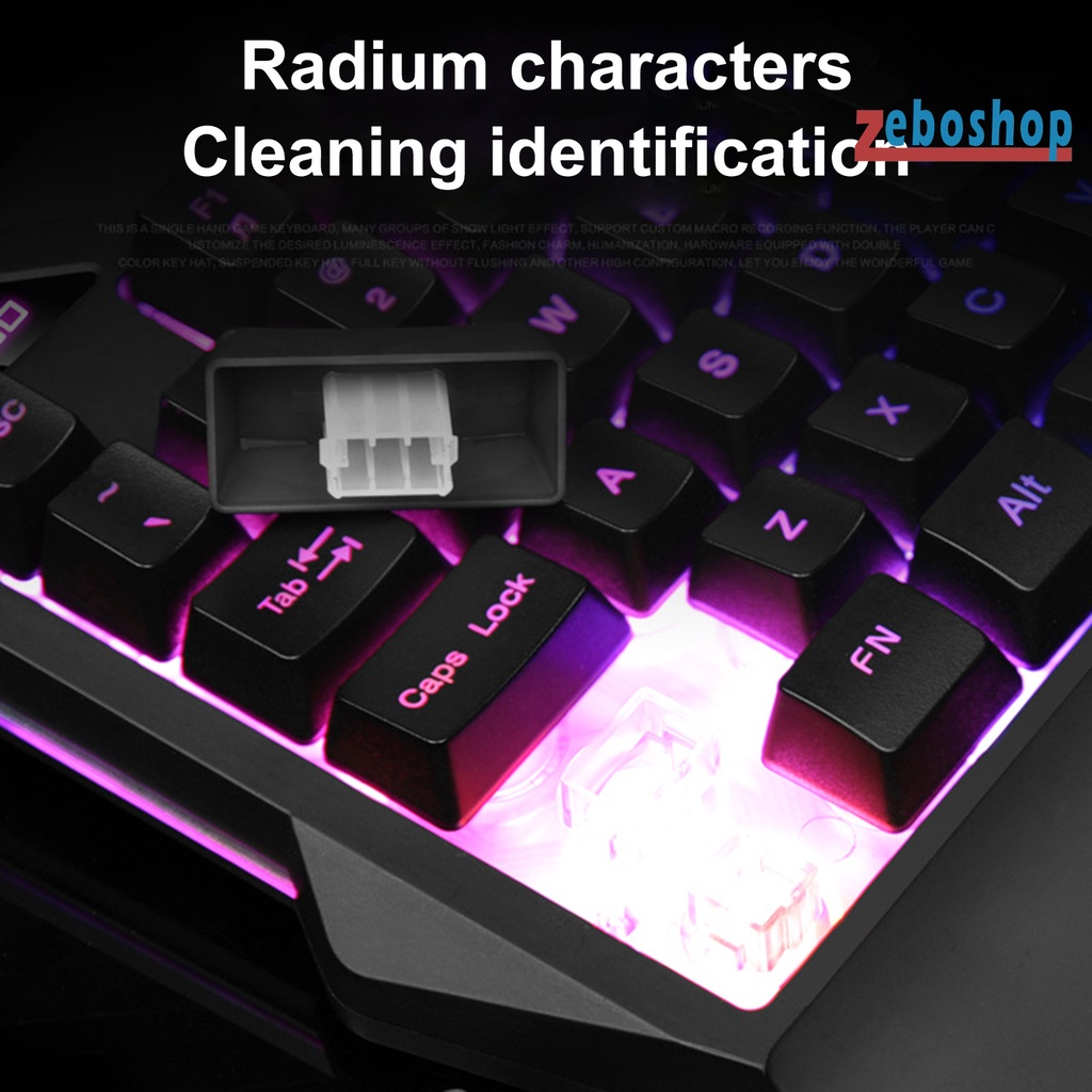 Combo Bàn Phím + Chuột + Đèn RGB Mini Hiệu Suất Cao Hỗ Trợ Quay Phim Cho Máy Tính