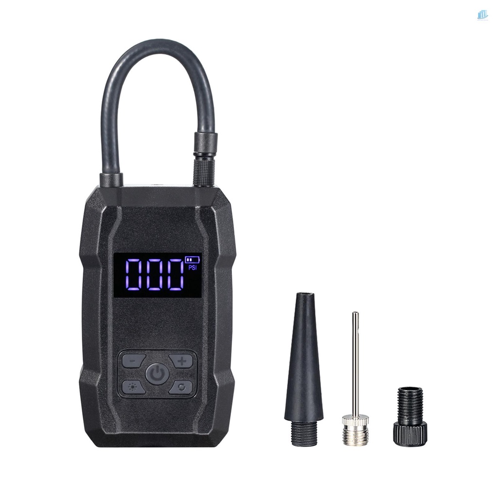Máy Bơm Hơi Lốp Không Dây Màn Hình LCD Kỹ Thuật Số 150 PSI 6000mAh Có Thể Sạc Lại