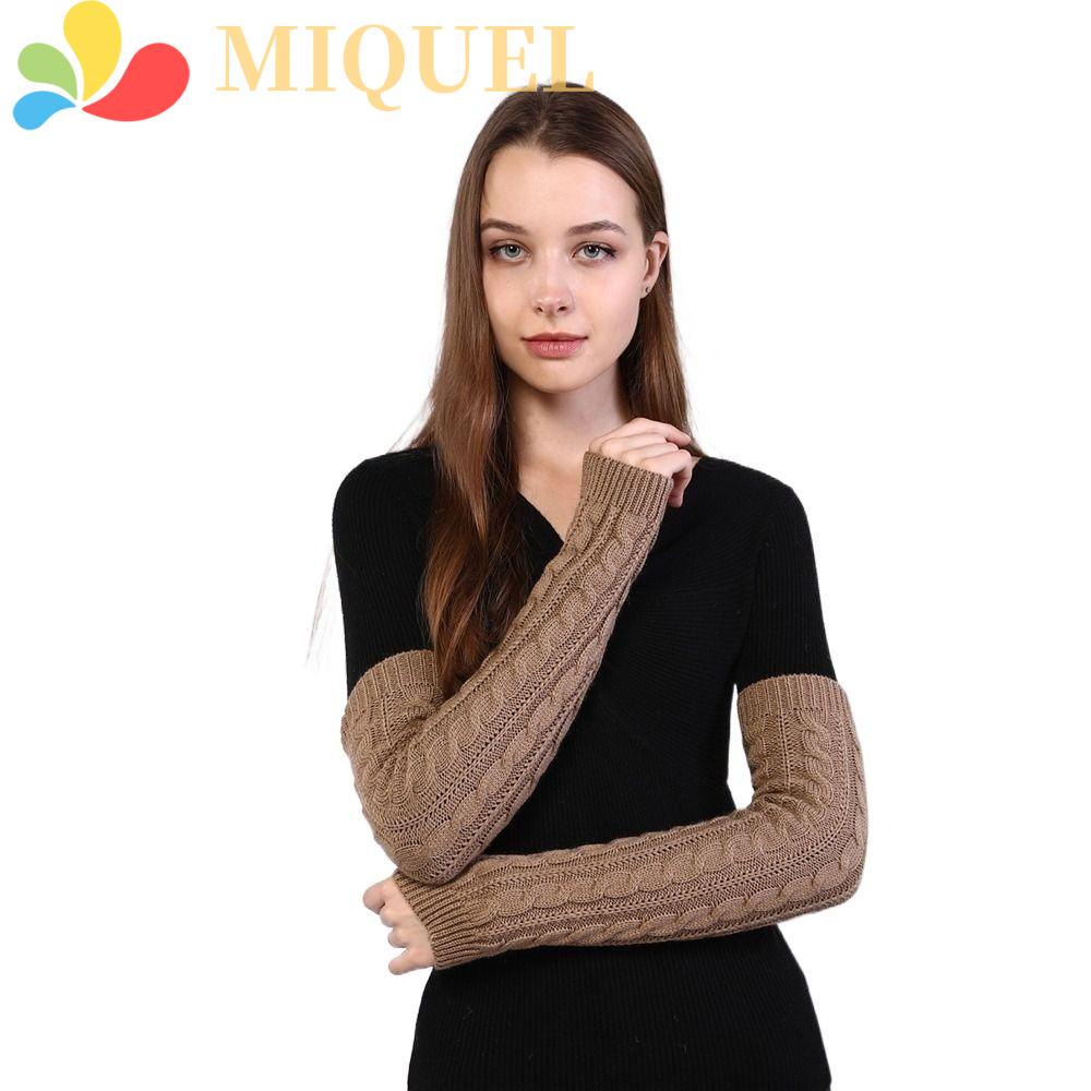 Găng Tay Hở Ngón Mềm Mại Màu Trơn Giữ Ấm Mùa Đông Cho Nữ