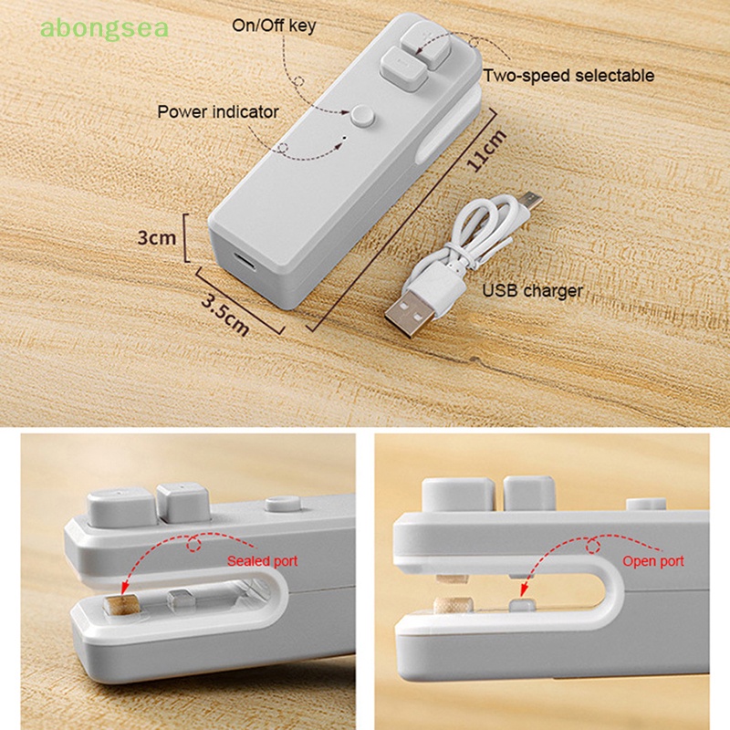 Máy Hàn Miệng Túi Nhựa Mini Có Thể Sạc Lại Bằng Cổng USB