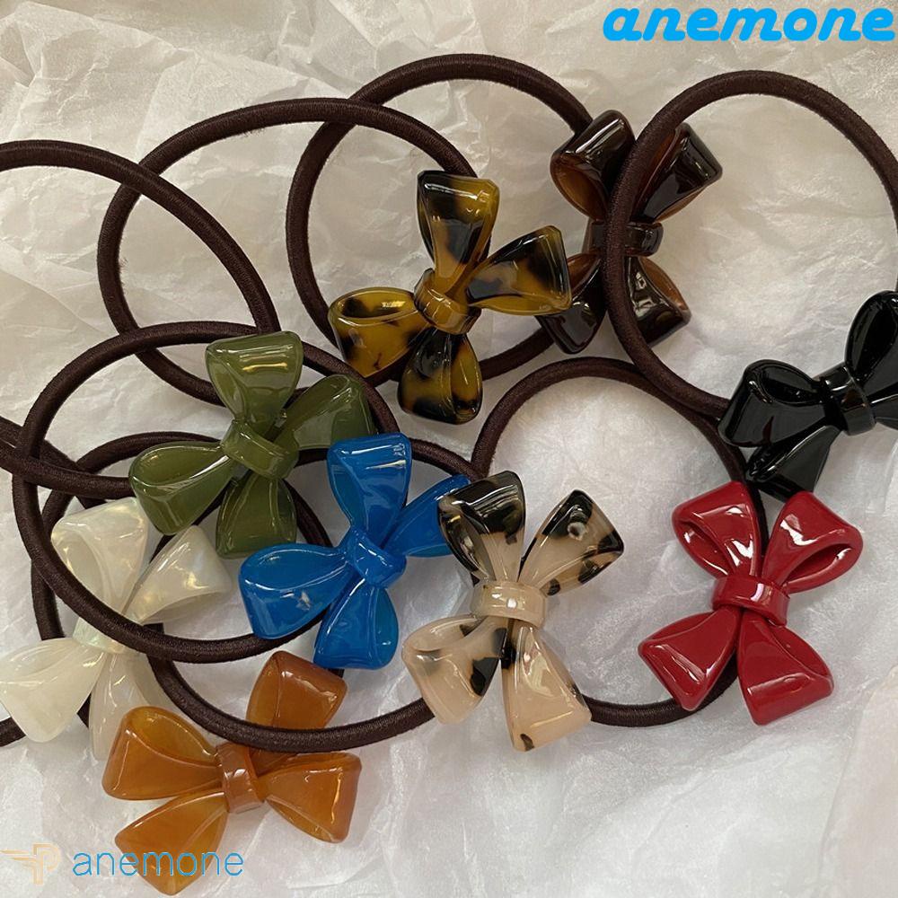 Dây Buộc Tóc Cao Su Đính Nơ Đuôi Ngựa Thanh Lịch Ngọt Ngào Cho Nữ