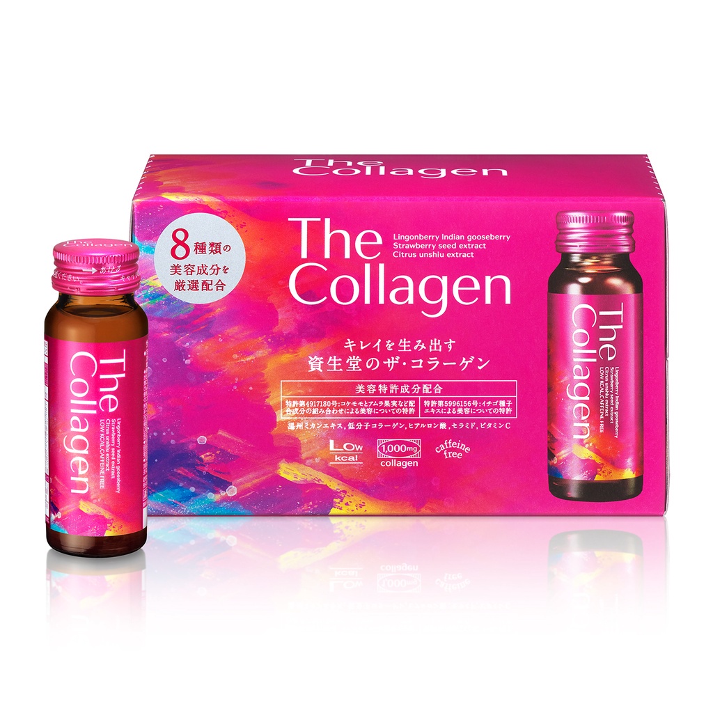 Nước uống The Collagen Shiseido Nhật Bản hộp 10 chai