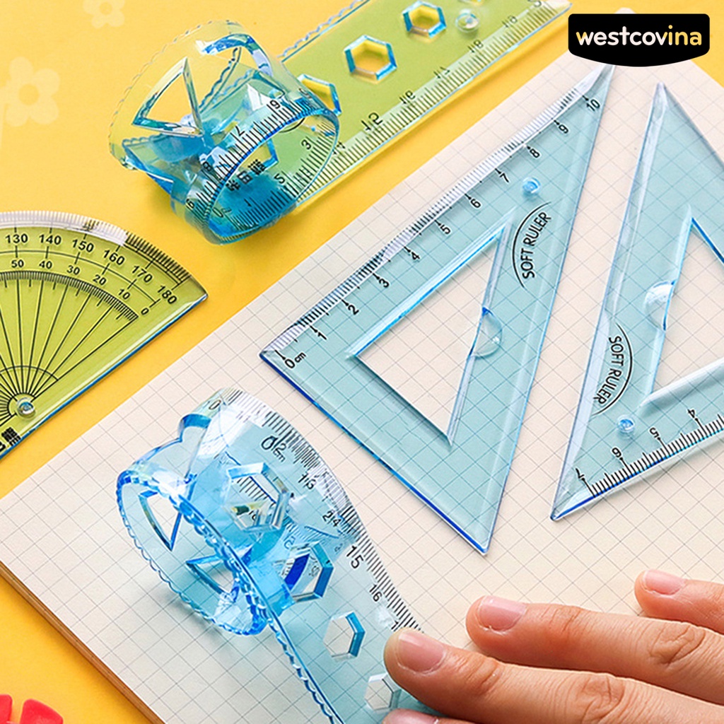 [COD]♪Bộ 4 Thước Đo Mềm Trong Suốt Độ Chính Xác Cao