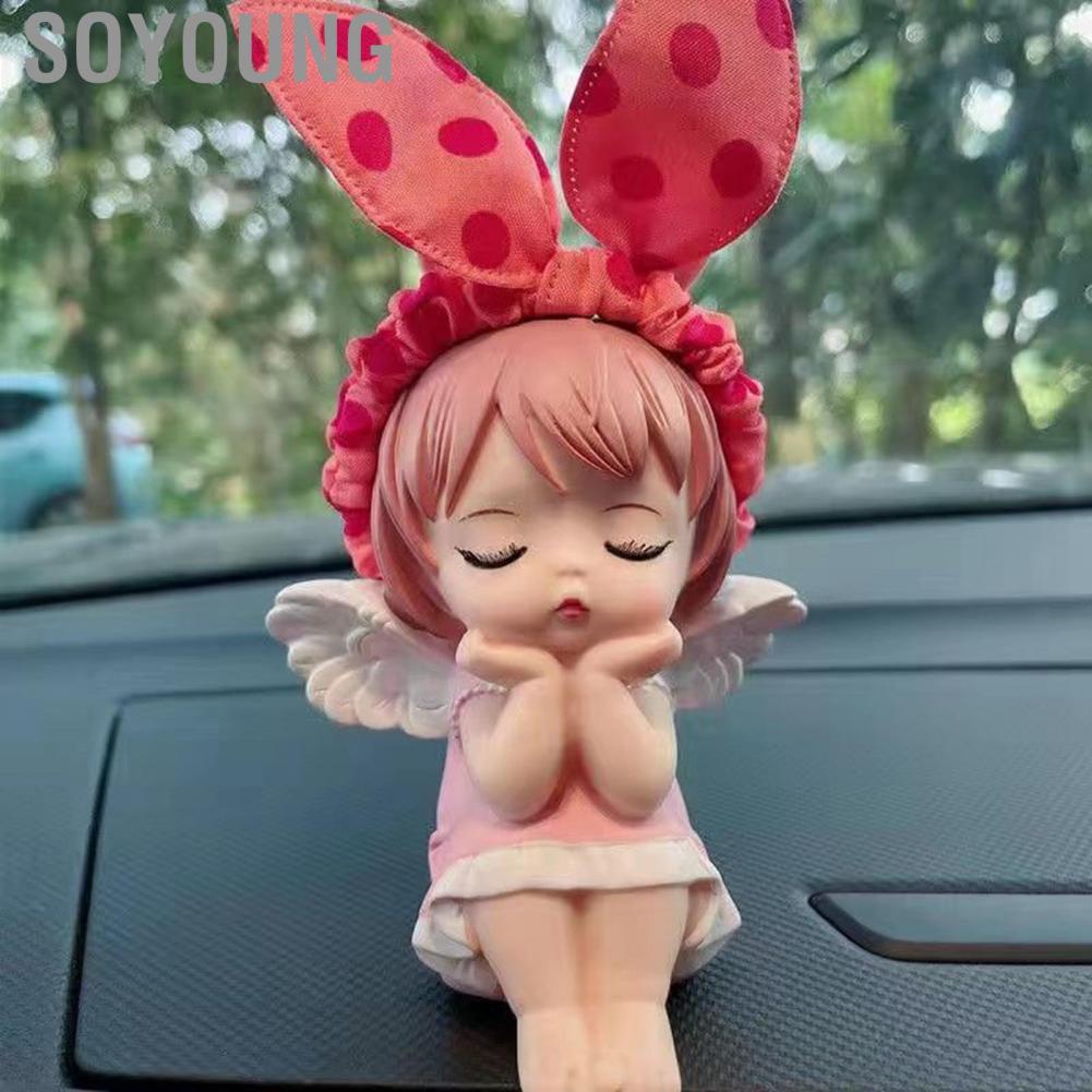Soyoung Cute Car Ornaments Lovely Shape Delicate Workmanship Interior Decoration for Women Men Type2