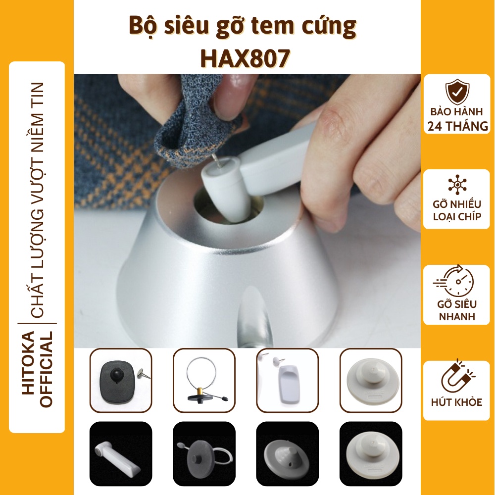 Gỡ tem từ tháo chíp từ cứng chuyên dụng tháo tag mác quần áo HAX 807
