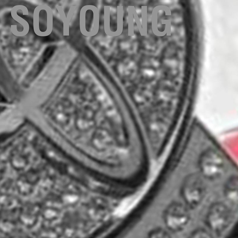 Soyoung Seat Belt Clips Rhinestones Compact Portable Comfortable Adjuster for Car Type2