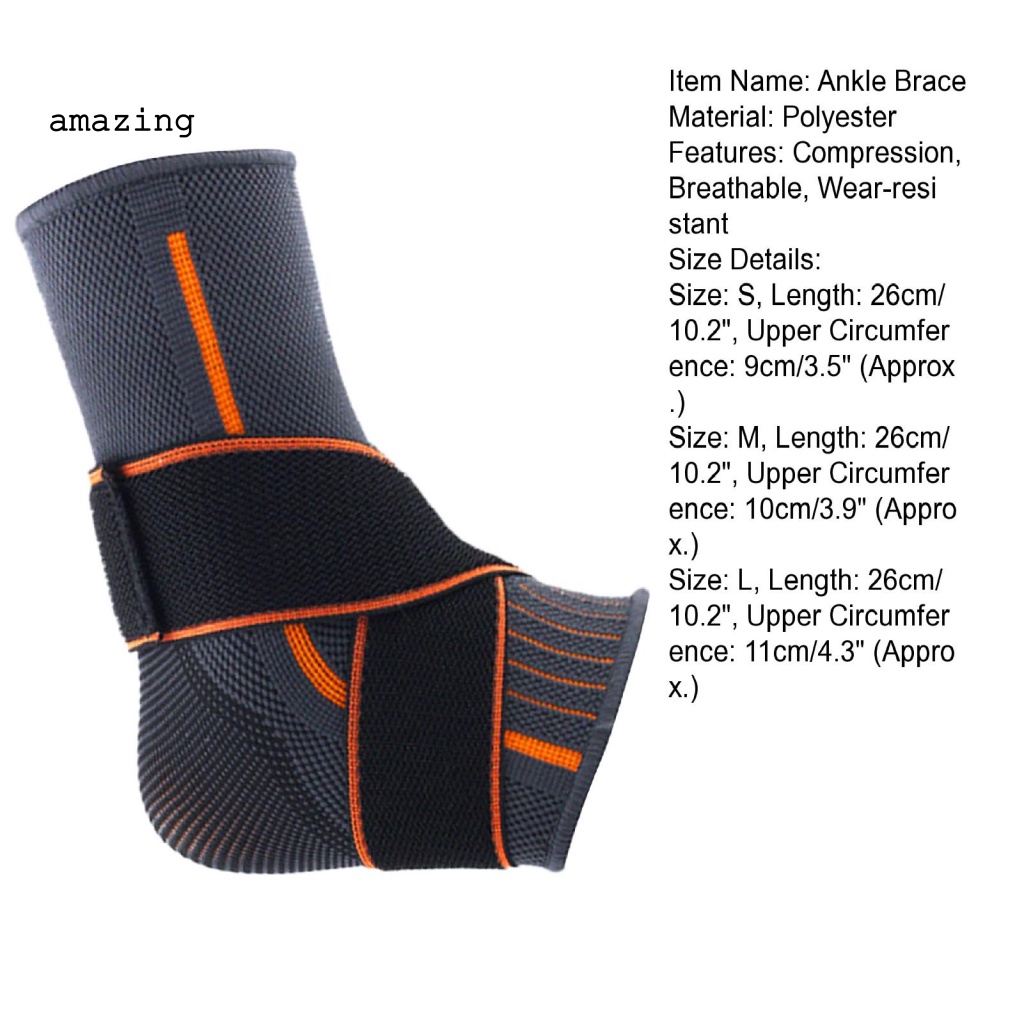 Đai Quấn Mắt Cá Chân Giảm Đau Thấm Hút Mồ Hôi Thoải Mái Hỗ Trợ Mắt Cá Chân