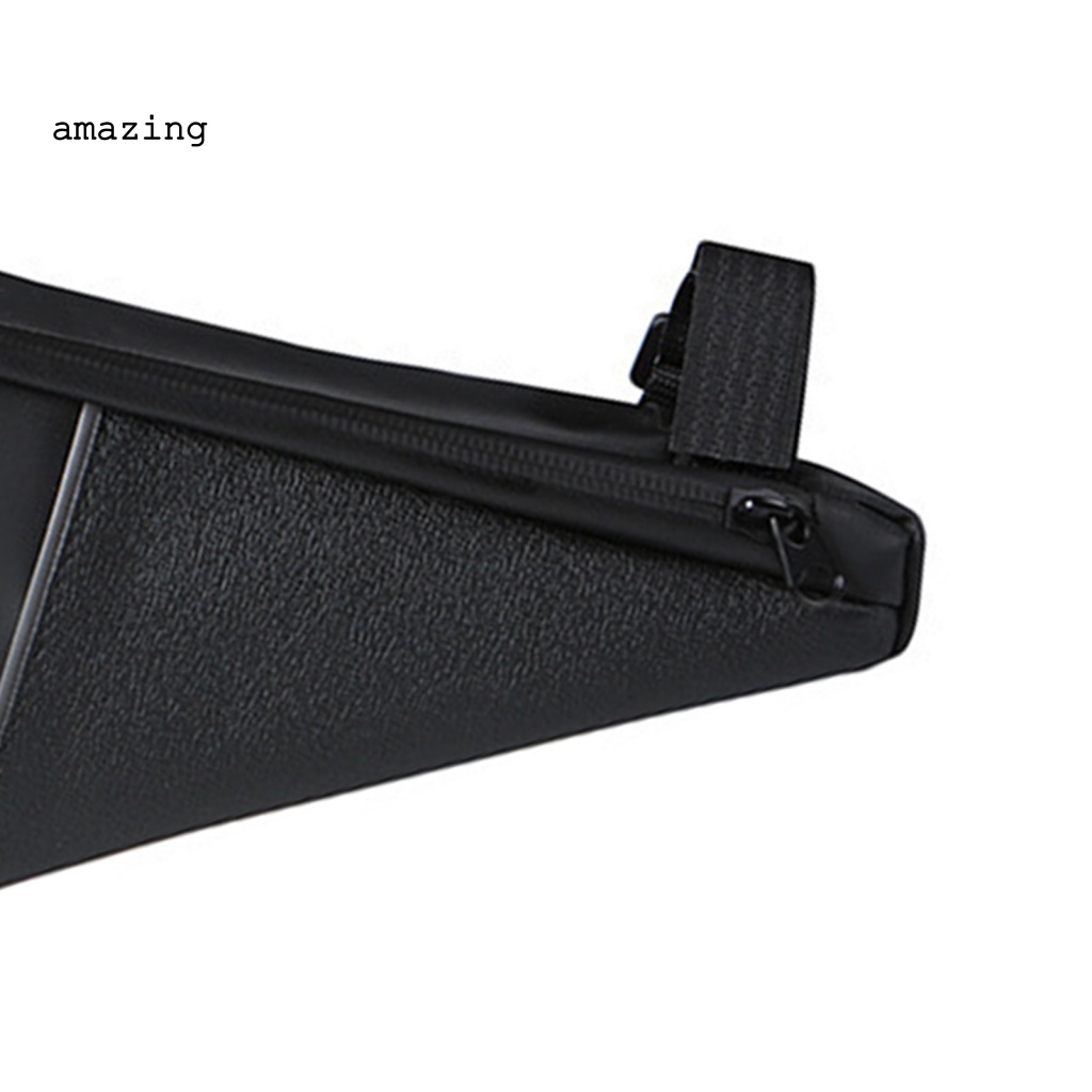 Túi Đựng Đồ Hình Tam Giác Màu Đen Gắn Khung Xe Đạp Tiện Dụng