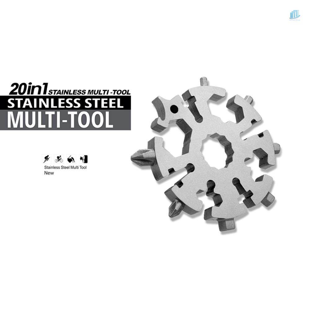 Dụng Cụ Mở Nắp Chai Đa Năng 20 Trong 1 Bằng Thép Không Gỉ