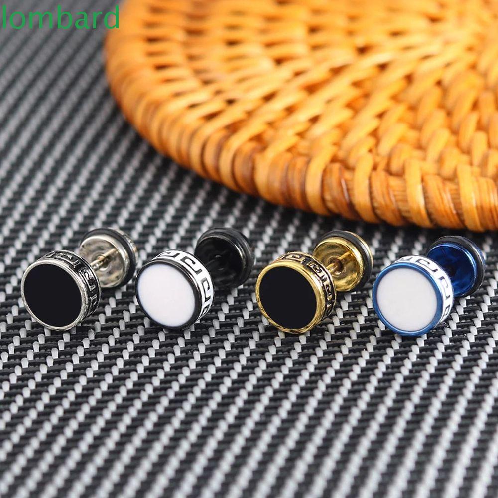 Khuyên Tai Dạng Hạt Tròn Phong Cách Punk Đường Phố Hàn Quốc Cho Nam Và Nữ