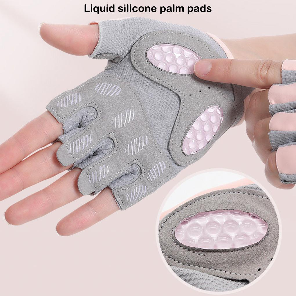 Set 2 Găng Tay Hở Ngón Chống Trượt Thấm Hút Mồ Hôi Tốt