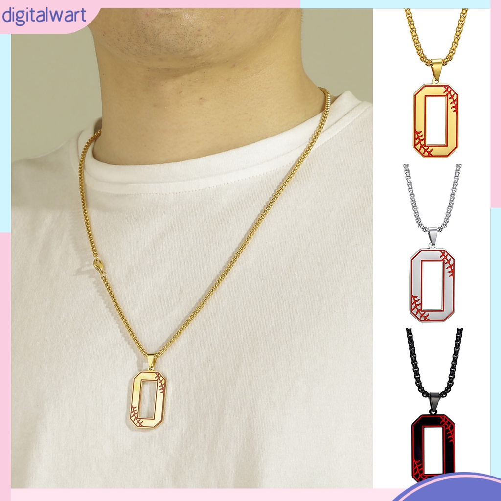 Vòng cổ Mặt Số 0 Bằng Thép Không Gỉ Không Phai Màu Thời Trang Cho Nam Và Nữ