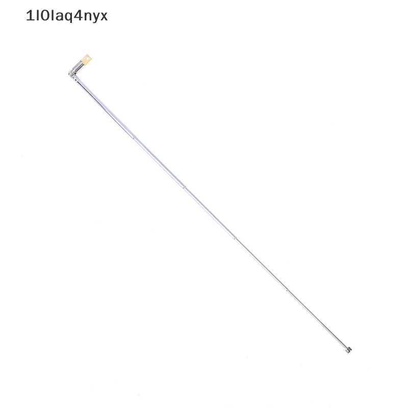 1 cái 37cm 5 phần Telescopic thép không gỉ AM FM Đài phát thanh phổ ăng ten mới