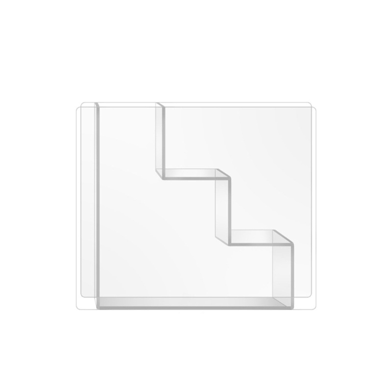 Lọ Hoa Thủy Canh Bằng Acrylic Trong Suốt Hình Thang Hiện Đại Trang Trí Nhà Cửa