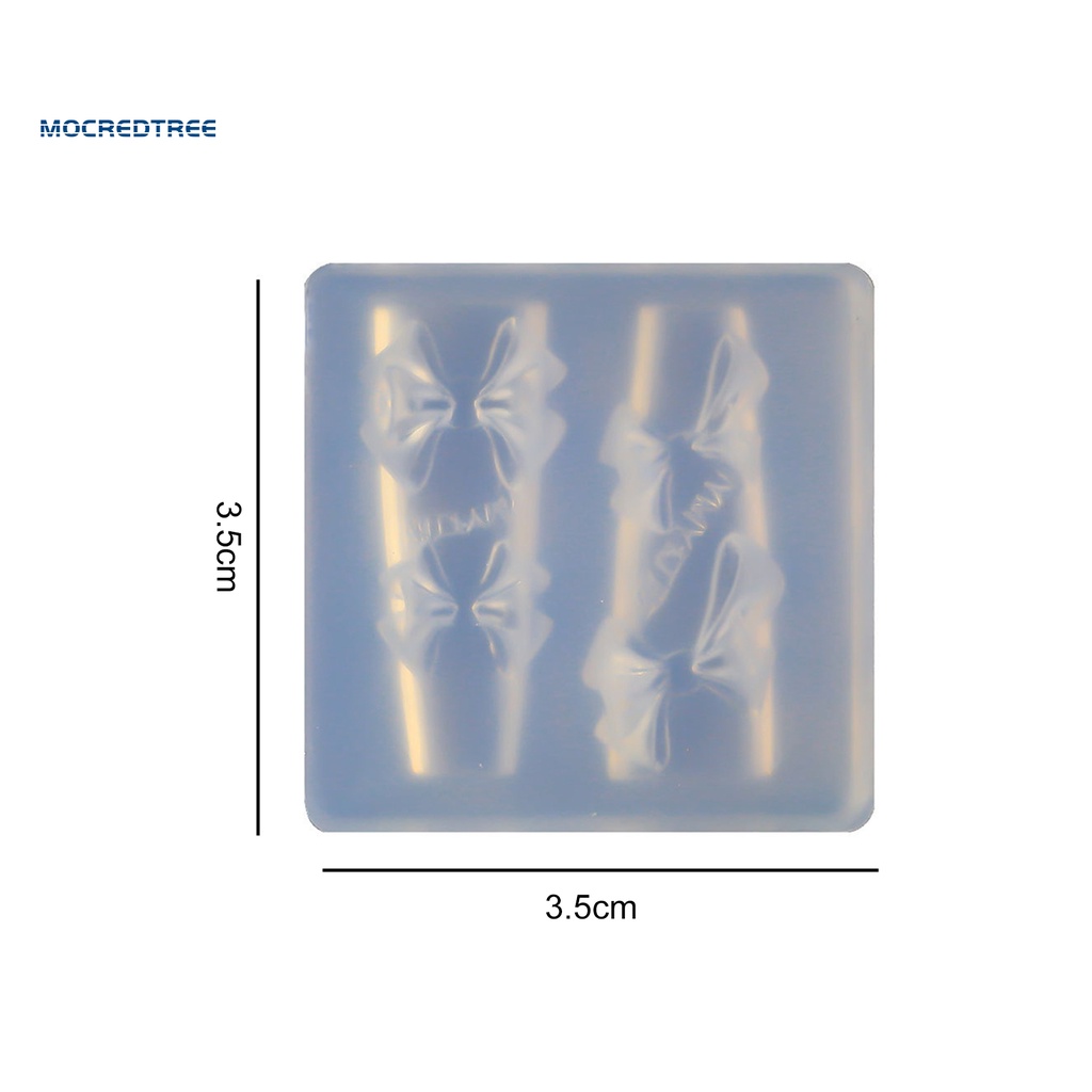 Khuôn Silicone Tạo Hình Nơ / Trái Tim / Rồng Ba Chiều Trang Trí Móng Tay diy