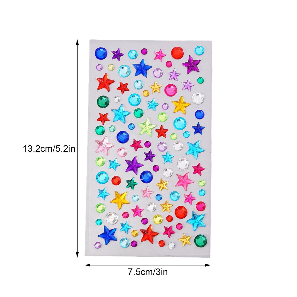 Sticker Đá Quý 3D Tự Dính Dùng Trang Trí Cho Trẻ Nhỏ J8V6