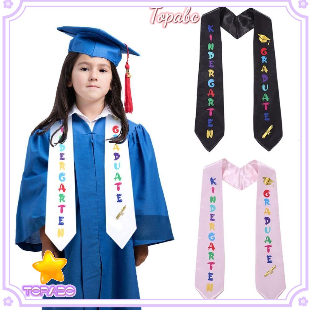 Băng Đeo Chéo Đồng Phục Tốt Nghiệp Màu Đen Dùng Làm Đạo Cụ Chụp Ảnh Cho Người Lớn Và Trẻ Em