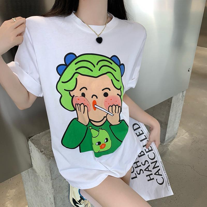 Áo Thun Tay Ngắn Plus Size Phong Cách Hàn Quốc Thời Trang Mùa Hè Cho Nữ