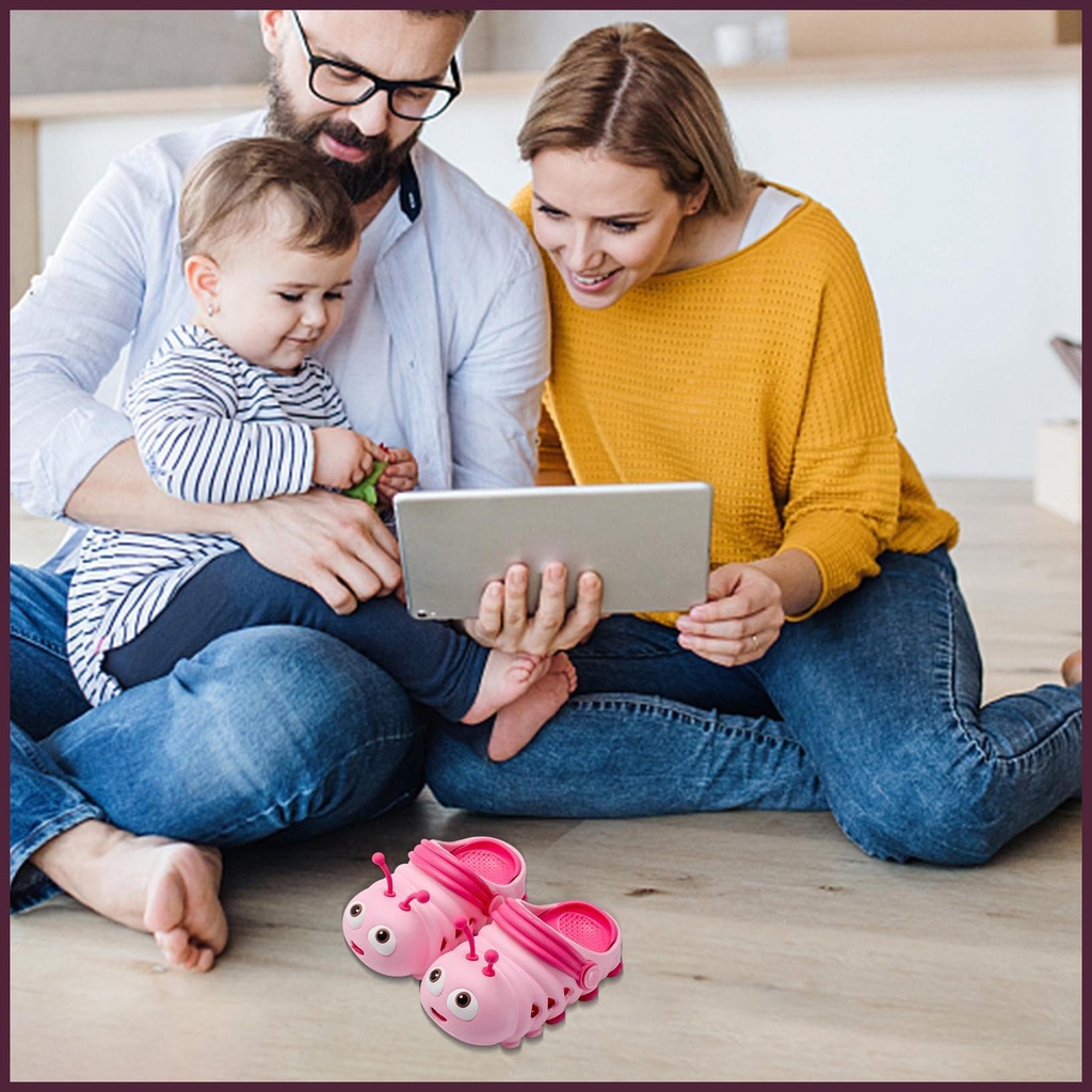 Dép đi biển Mùa Hè Chất Lượng Cao In Họa Tiết Sâu Bướm Hoạt Hình Dễ Thương Chất Lượng Cao Cho Trẻ Em 202