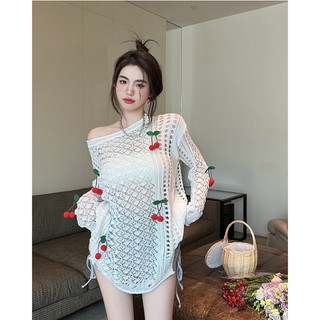 Áo Thun Dài Qua Gối Cổ Tròn Dáng Rộng Che Nắng Thời Trang Mùa Hè