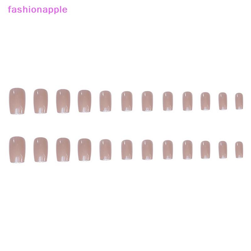 Bộ 24 Móng Tay Giả Dài Có Thể Tháo Rời Được Phong Cách Pháp