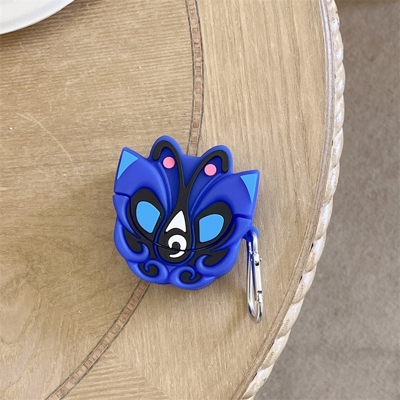 Vỏ Bảo Vệ Hộp Sạc Tai Nghe bluetooth Không Dây OPPO Enco air3 Bằng Silicon Mềm Họa Tiết Hoạt Hình Quỷ Đen 3D Dễ Thương