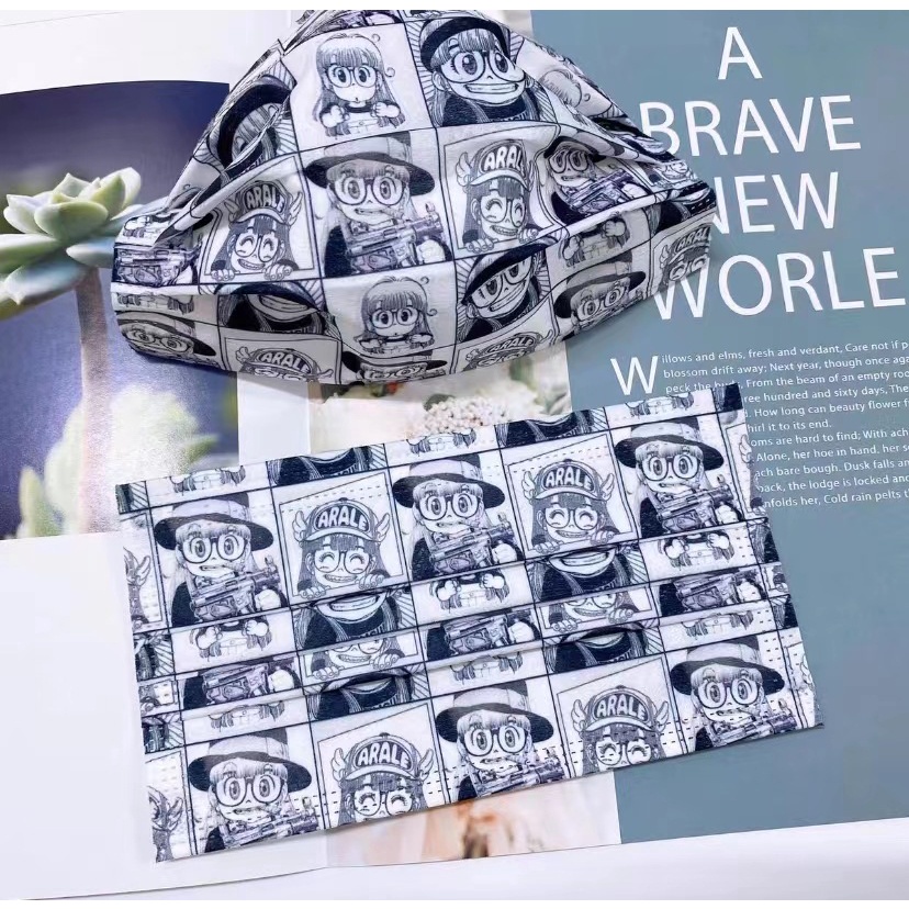 Khẩu Trang Bảo Vệ Mùa Hè In Hình Anime Dễ Thương Dành Cho Người Lớn